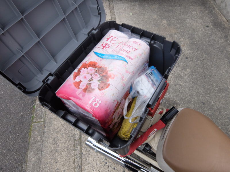 こんなに積める リトルカブ ホムセン箱の脅威の積載量 Toma Pink